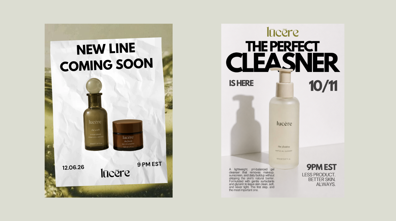 Launch announcements — New Line Coming Soon & The Perfect Cleanser is Here