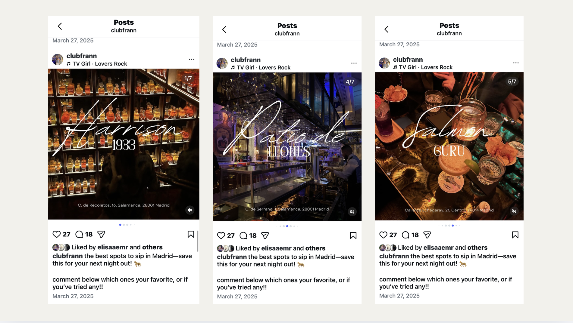 Best spots in Madrid carousel