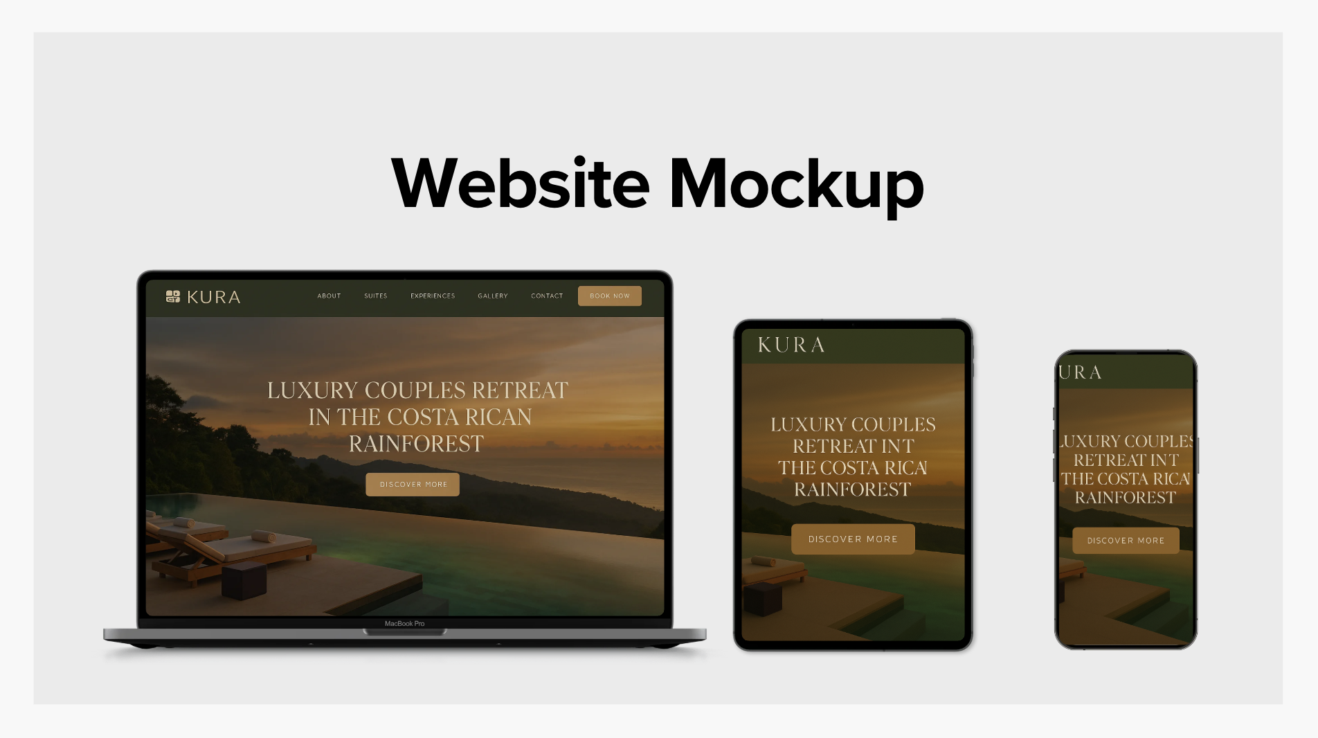 Mockups across desktop, tablet, and mobile